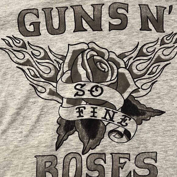 AC/DC Guns‎ N Roses T-Shirts Cotton Gray Mens Medium (2 Shirts) Classic Rock - Picture 2 of 9